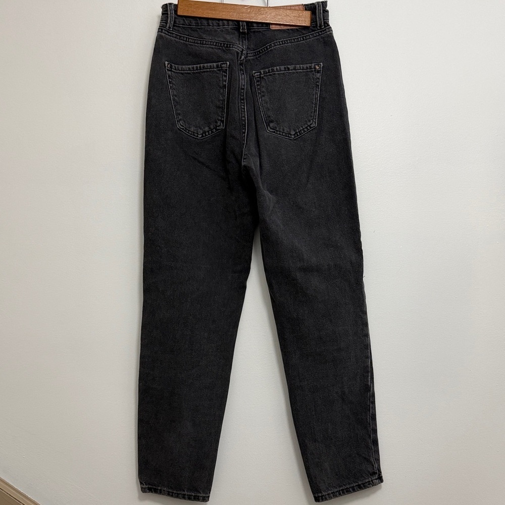 Zara Charcoal Mom Jeans - Picture 3 of 8